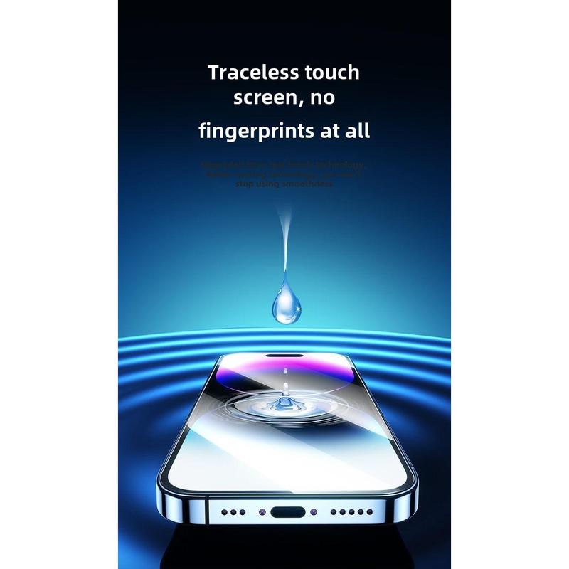 Phim Kính cường lực, Thích Hợp Cho Iphone 16, 15pro Và 14promax, Kho Không Bụi, Miếng Dán Thứ Hai, Phim Điện Thoại Di Động 13 Và 11, Loại Bỏ Bụi, Có Thể Kéo 4