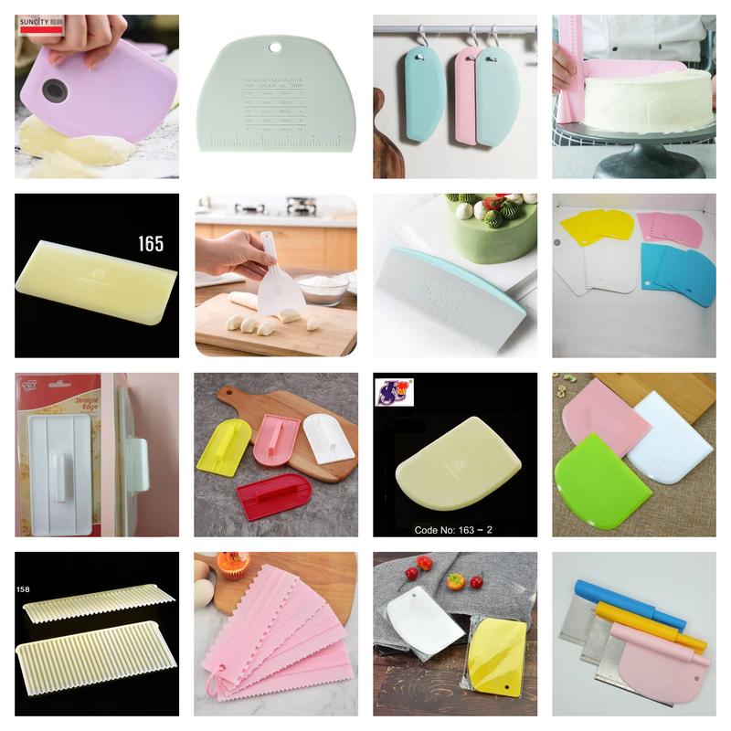 Pisau Plastik Pemotong Adonan Bakpau Roti / Dough Scraper Cutter - Shop ...