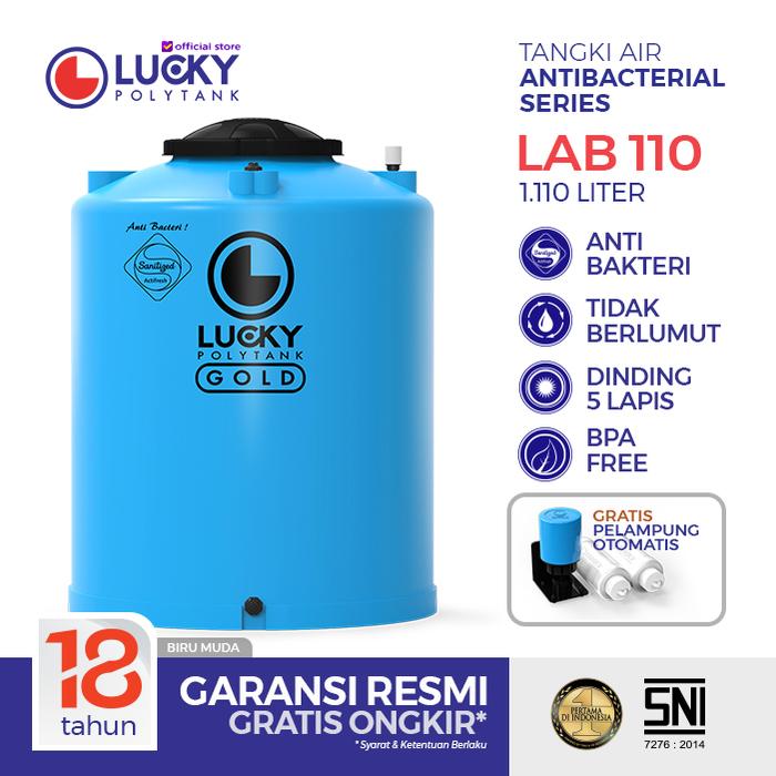 Gambar Toren Lucky Polytank Anti Bakteri 1000 liter | Tangki Air | Tandon Air LAB110 dari Lucky Polytank Kota Administrasi Jakarta Barat Tokopedia