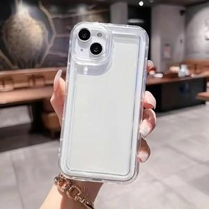 Funda para celular de TPU transparente, protección de cobertura completa, compatible con iPhone 16 Plus, 11, 12, 13 Pro, 14, 15 Plus, Max, XS Max, iPhone 17 Air