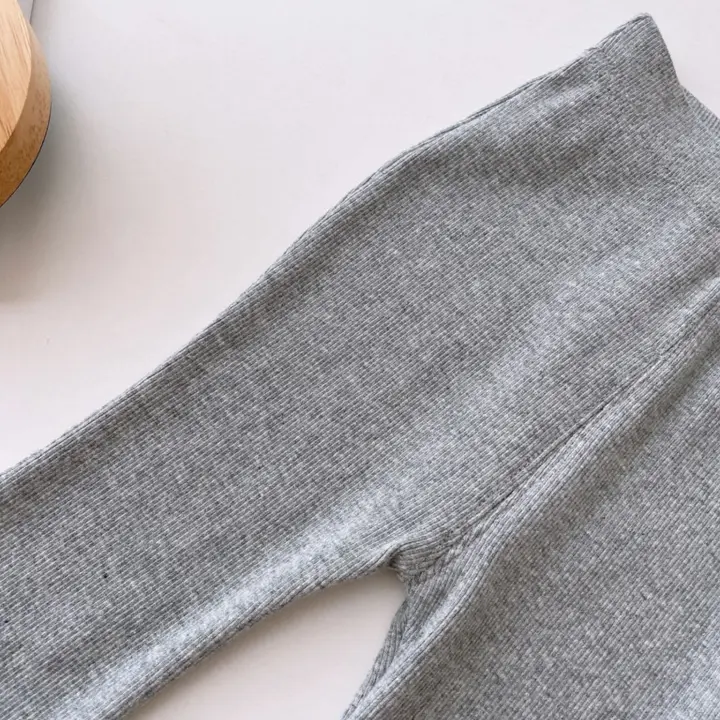 Quần ống loe cho bé gái, dễ phối đồ, thích hợp cho mùa xuân và mùa thu, quần legging tua rua, mỏng, có thể mặc ngoài trời, quần co giãn cho trẻ em 3