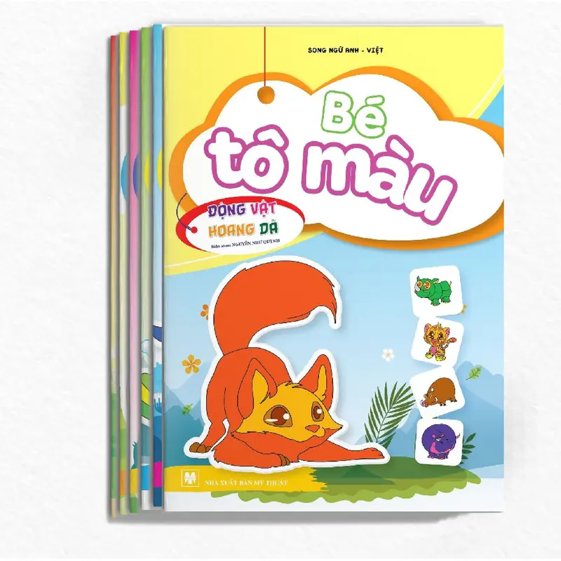 Sách -[KO TẶNG MÀU] Combo 11 Cuốn Bé Tô Màu 2-6 Tuổi - Song Ngữ Việt Anh - Phát Triển Trí Nhớ, Tư Duy 7