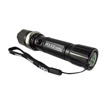 Senter Swat Police Led Flashlight 8008 Baterai Charger lampu Hijau Kuning 2