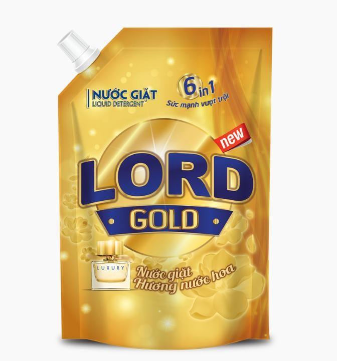  Nước giặt Lord Gold hương nước hoa túi 2.1kg   1 thùng đóng 6 túi   