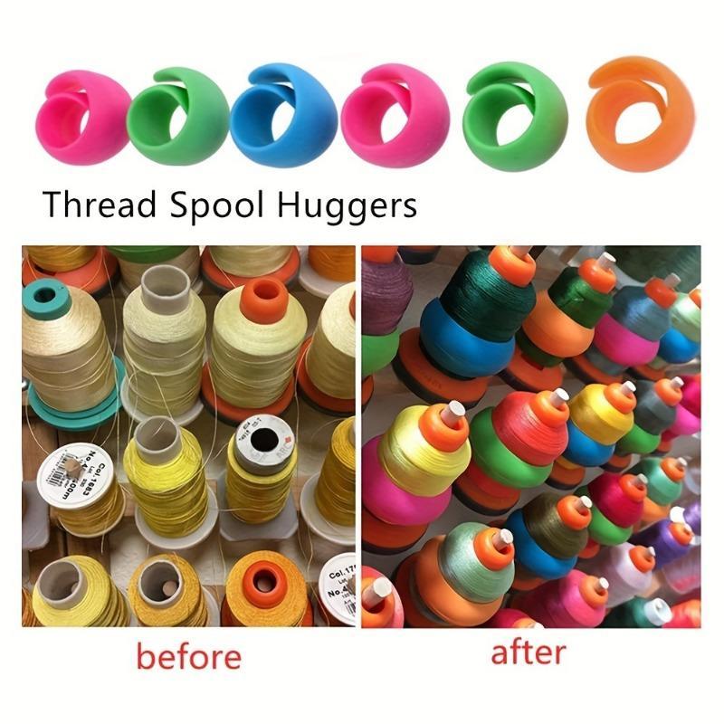 Random Color Sewing Thread Spool Saver, 30pcs/set Colorful Sewing Thread Spool Protector,  Sewing Supplies for Home & Cloth Shop 6
