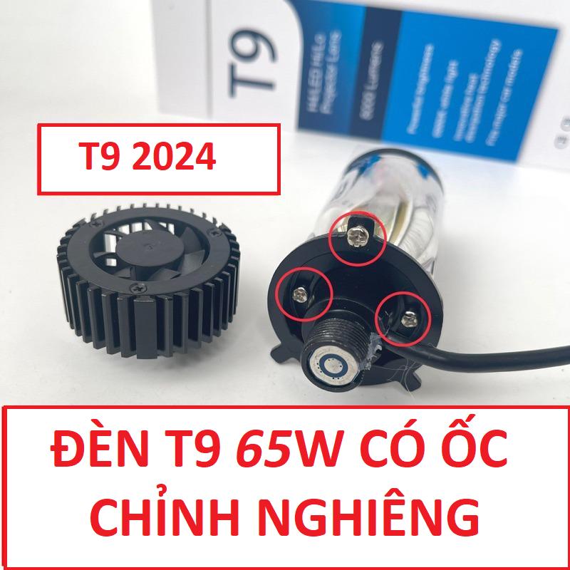 Đèn Led Pha Bi Cầu Mini T9 65W bản cao cấp 2024 chân H4 Gắn Oto, Xe Máy Bảo Hành 12 Tháng Đèn Pha Phụ Tùng