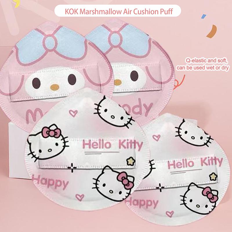 Product Introduction of Cartoon Sanrio My Melody Kuromi Y2k Cotton Candy Air Cushion Powder Puff Ins Girl Heart Kawaii Beauty Makeup Tool Festival Gifts 20