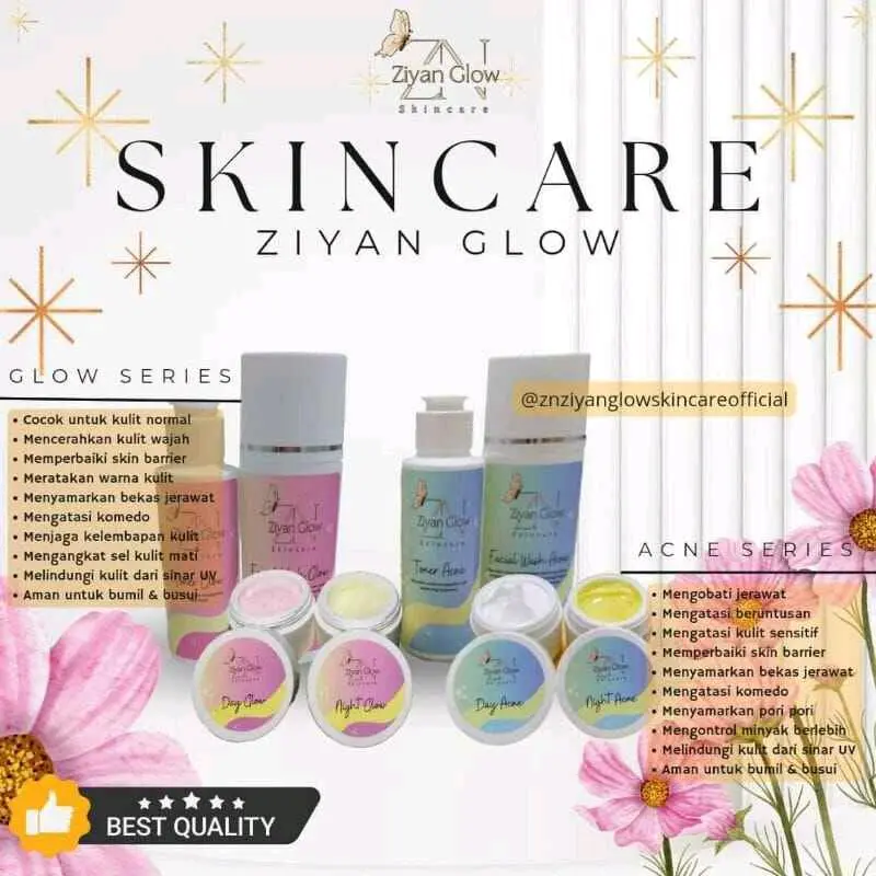 ZIYAN GLOW PEGANTI N'GLOW BARANG ORI 100% SUDAH BPOM Kulit sensitif Pemutihan Semua Jenis Kulit Kontrol Minyak Asam Hialuronat Kulit Kering Mencerahkan Wajah 0
