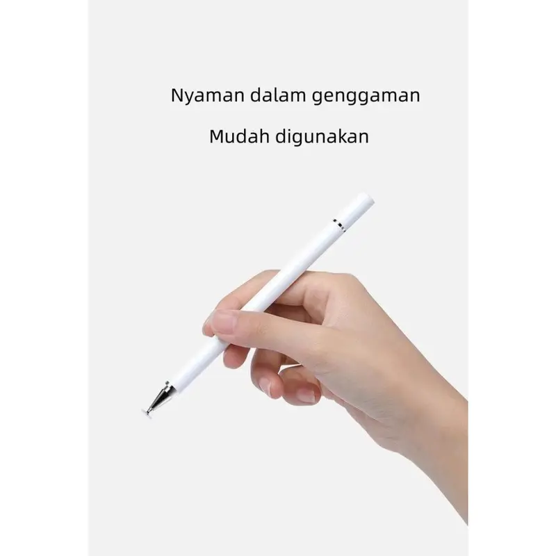 Stylus 2 in 1 Stylus dan Pen Plastik Putih Drawing 3