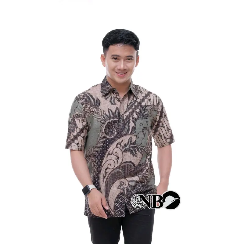 Hem Batik Pria Lengan Pendek 3 Baju 70 Ribu & 2 Baju 50 Ribu Bahan Katun Size M L XL XXL MOTIF RANDOM 5