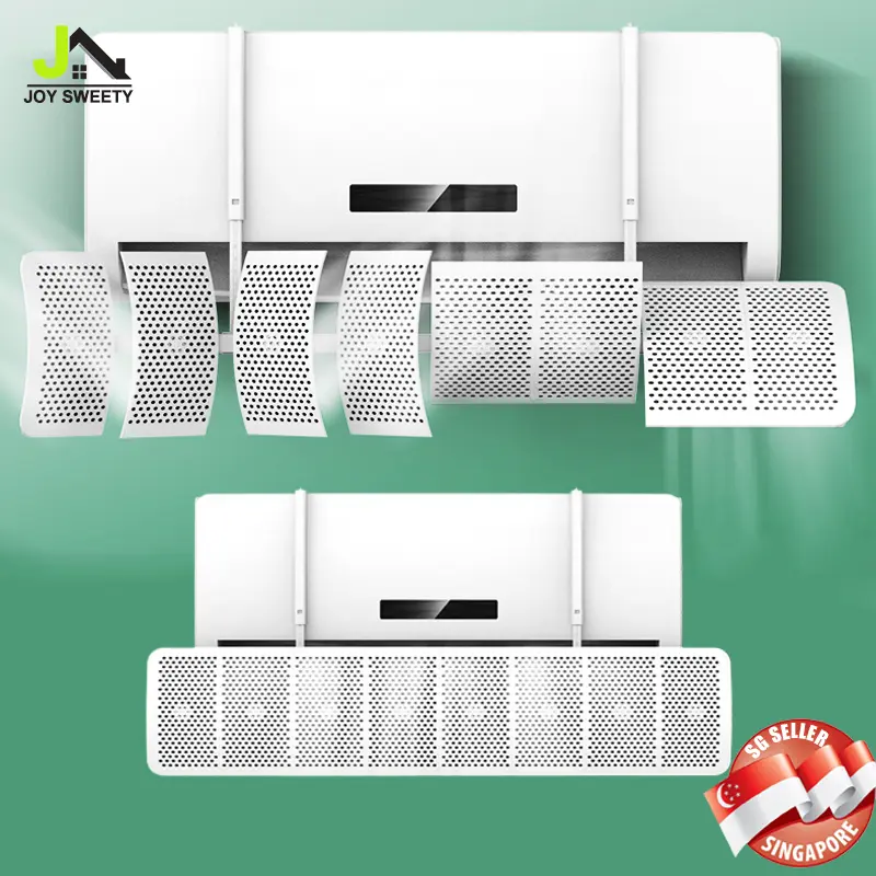 🇸🇬8 Leaf Air Conditioning Windshield Anti-Direct Blowing Adjustable/ Universal Aircon Wind Deflector Baffle