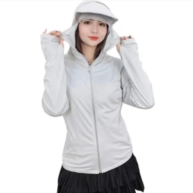 Áo chống nắng 2 lớp có che trán, vành mũ tháo rời, chất vải thông hơi thoáng khí mềm mát Sport 1