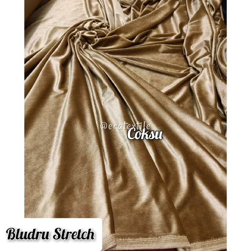 Kain Beludru Premium - Kain Bludru Stretch/Melar Polos Tebal, Bahan/Kain Meteran 4