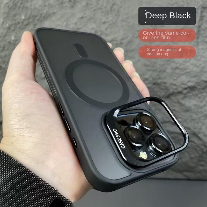 Product Introduction of Lens Holder Compatible with iPhone 16 Pro Max Phone Case Hollow Heat Dissipation Apple 15 Matte Magnetic Suction 14 Hard Cover 27