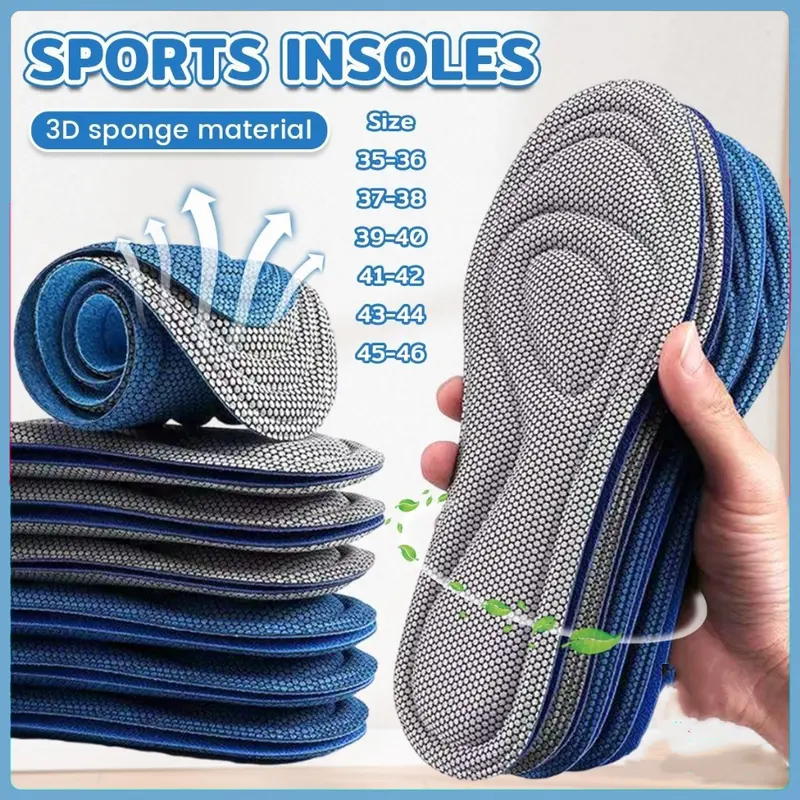 Miếng Lót Giày Thể Thao, Đế Mềm, Miếng Lót Xốp, Dành Cho Nam Và Nữ, Cỡ 35-46 0
