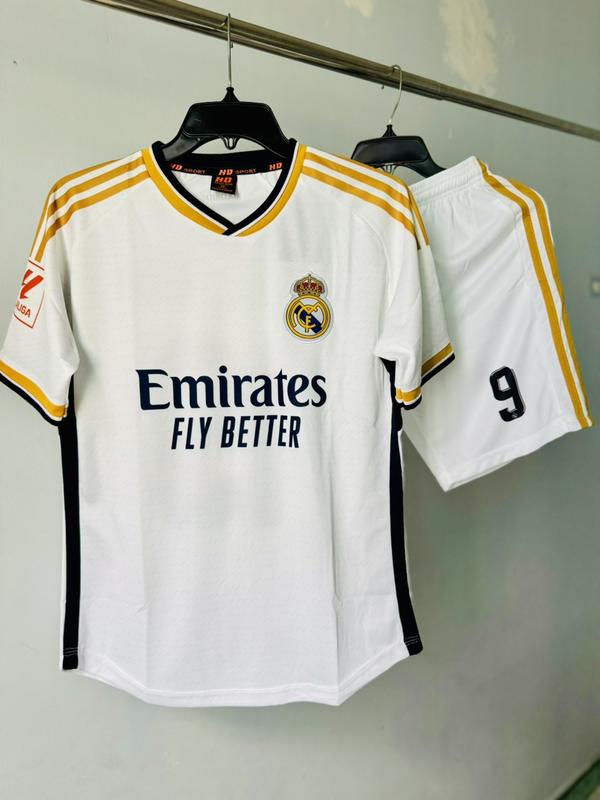 Quần áo bóng đá CLB Real JP in tên số thun mè giá rẻ Nam Sport Top