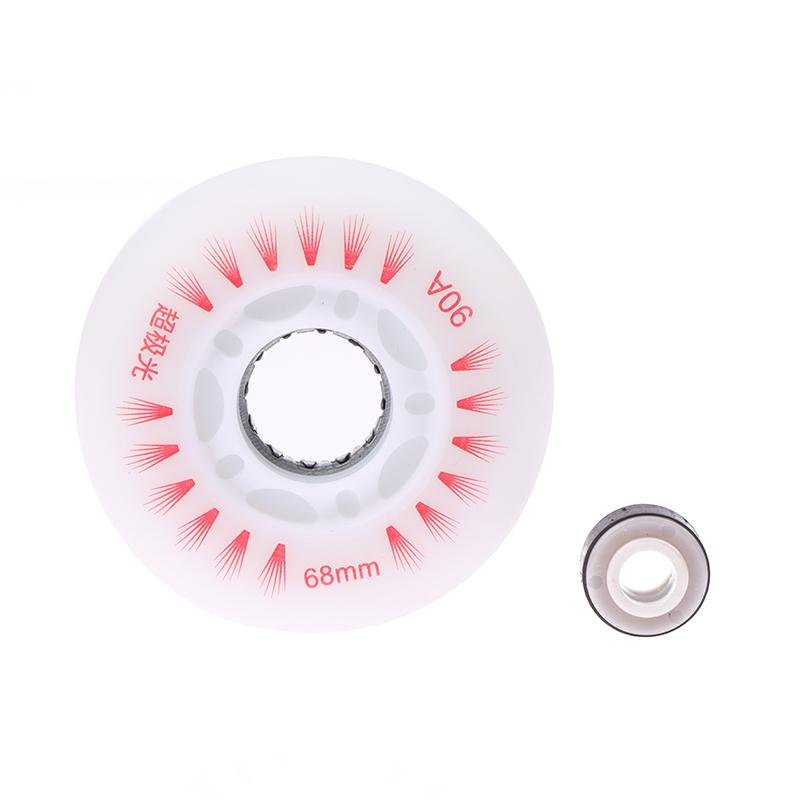 Product Introduction of 1Pc Flash Inline Skate Wheels 90A LED Lighting Skating Wheel Flash Wheels Sliding Roller Skating Shoes 76MM 72MM 68MM 29