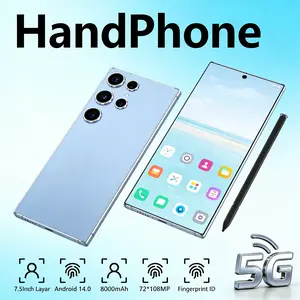 Smartphone  S.25 Ultra Layar Besar 7.3inch 16GB+1TB ORI HP 8000mAh 72MP+108MP OIS 10Core Face Unlock Fingerprint ID Snapdragon 8