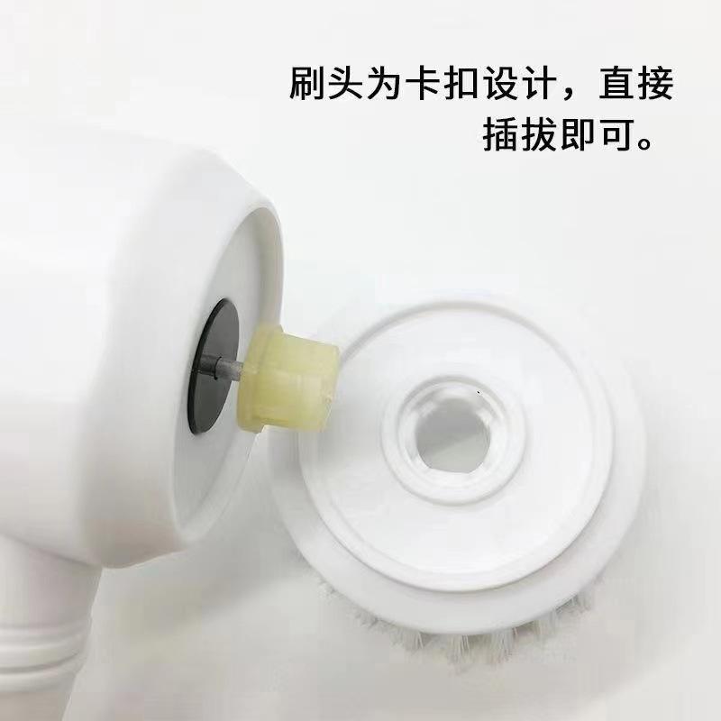 Bàn Chải Làm Sạch Bằng Điện, Đa Chức Năng, 5 Trong 1, Cầm Tay Và Cầm Tay, Thích Hợp Cho Nhà Bếp Và Phòng Tắm, Bàn Chải Rửa Chén, Dụng Cụ Vệ Sinh Nồi, Bàn Chải Làm Sạch 3