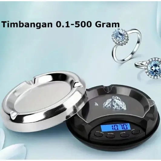Timbangan 500g 0.01 Digital Pocket Timbangan Perhiasan Timbangan Mini Digital 0
