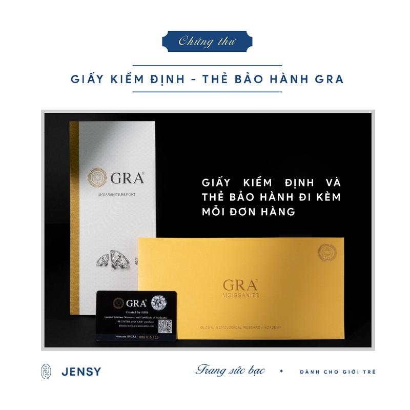 Product Introduction of Nhẫn Đôi Bạc Nam Nữ Tình Yêu Cao Cấp JENSY Gắn KC Moissanite Kiểm Định GRA "Cupid Kiss" NDJ6 11