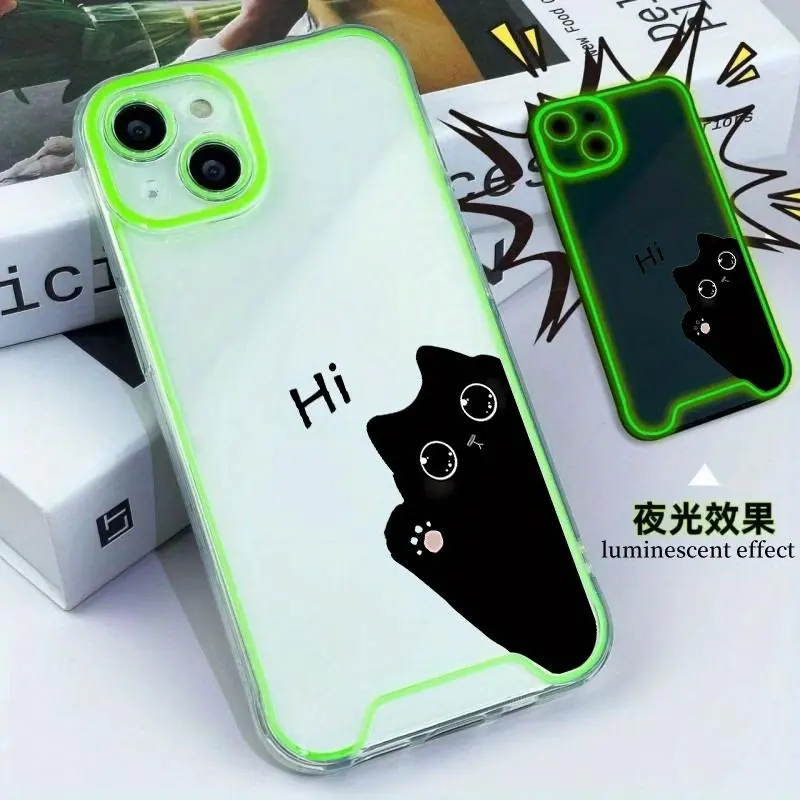 Glow in The Dark Phone Case, Anti-drop Phone Protective Cover, Phone Accessories Compatible with iPhone 16 15 14 13 12 11 8 7 X XS XR Plus Pro Pro Max SE MINI Series 4