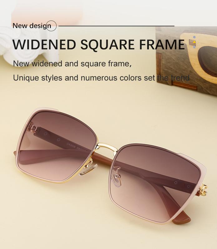 Product Introduction of 2024 New Cats' Eye Sunglasses Women's High Sense Sun-Resistant Sunglasses Personality All-Match Glasses 1
