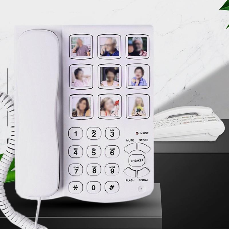 Telefon Talian Tetap, Butang Besar, Untuk Warga Emas, Dial Mudah ...