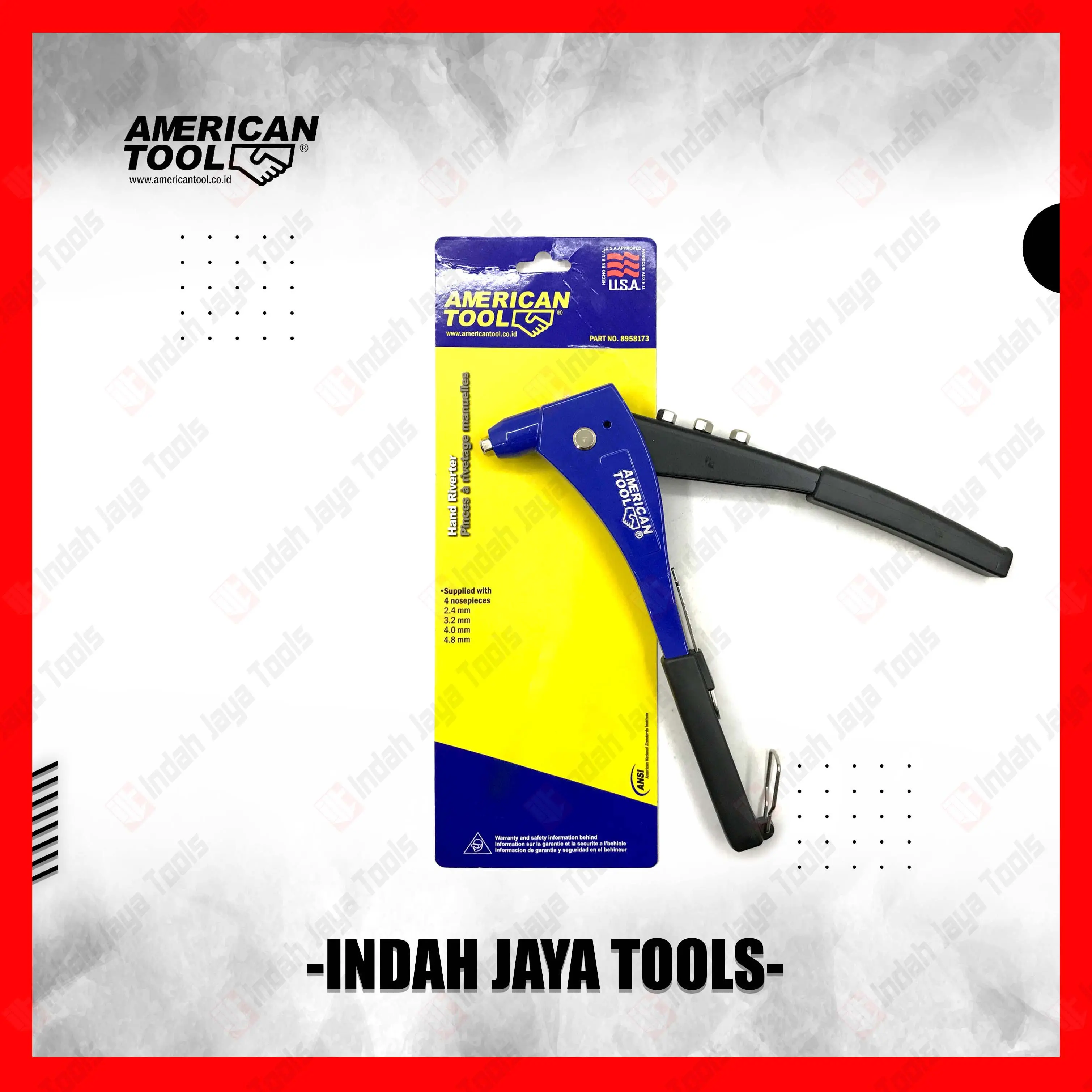 AMERICAN TOOL Tang Rivet - Hand Rifet Ripet Riveter Heavy Duty Pliers