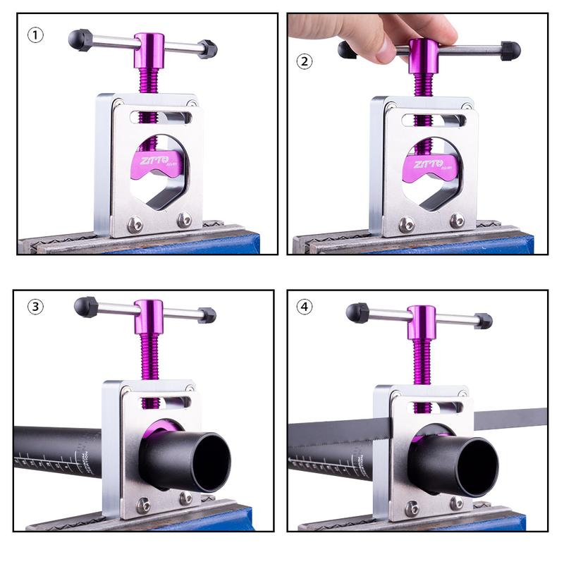 ZTTO Bicycle Tool Carbon Fiber Steerer Bar Cutter Fork Tube Carbonfibre Outdoor Bike Tool Seatpost Handlebar Holder Saw Tool 7