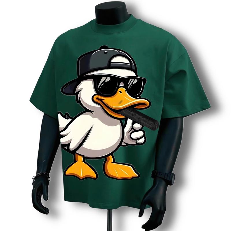 Áo Thun Nam Nữ Chất Cotton Mềm Mịn Phông Basic Cổ Tròn Top Menswear VỊT TRẮNG