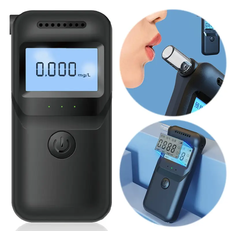 Máy Kiểm Tra Cồn Cầm Tay Trên Ô Tô, Máy Dò Kỹ Thuật Số, Màn Hình LCD, Máy Đo Họng, để Đo Hơi Thở 2