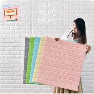 Warm-Selection Wallpaper Dinding Stiker Dinding Ukuran 30x35cm 3D Foam Bata Classic Walpaper Stiker