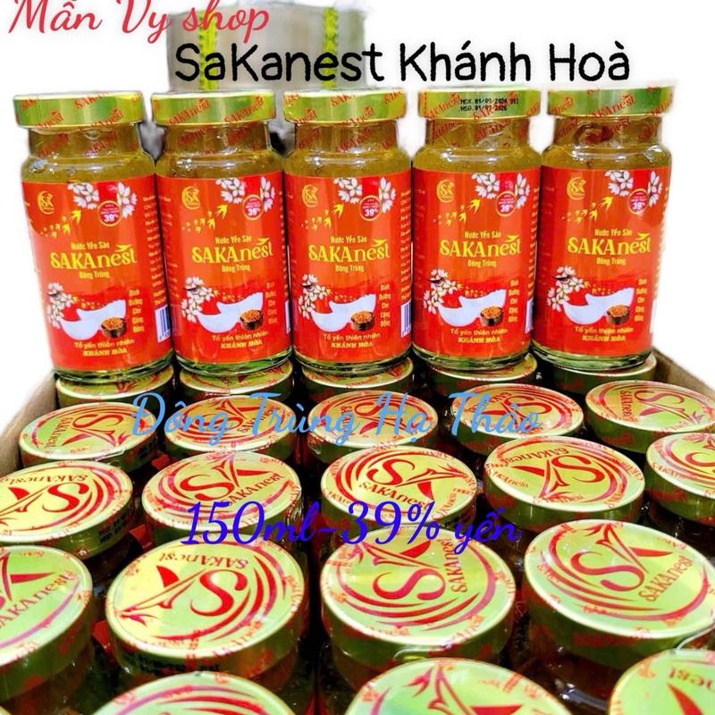 Combo 50 lọ yến THIÊN NHIÊN KHÁNH HOÀ SAKANEST CHƯNG ĐÔNG TRÙNG HẠ THẢO 150ML-39%. CHO NGƯỜI LỚN . Sản phẩm không hộp