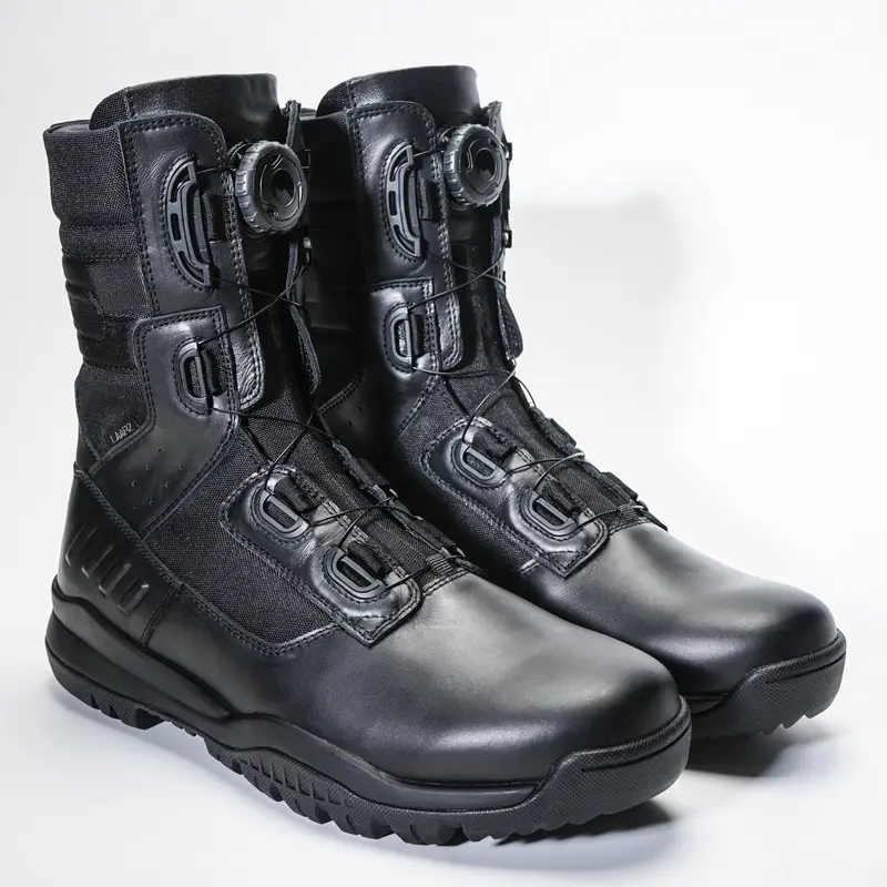 LAARZ TACTICAL BOOTS - ALPHA PERFORMANCE BOOTS Hitam Real Full Grain Leather (ORIGINAL) 0