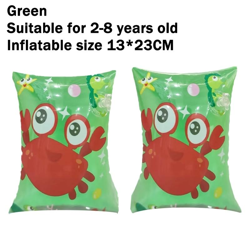 METECH 1 Pair Swim Arm Floaters for Kids PVC Inflatable Swim Arm Bands Sleeves for Swimming 8