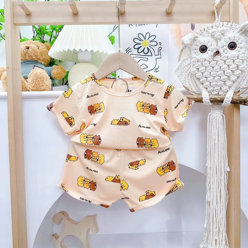 Combo 5 Bộ Cộc Thun Lạnh Nhiều Họa Tiết Thoáng Mát, Mỏng Nhẹ, Không Mỏng Lộ ( Tặng Gấu Bông ) 5