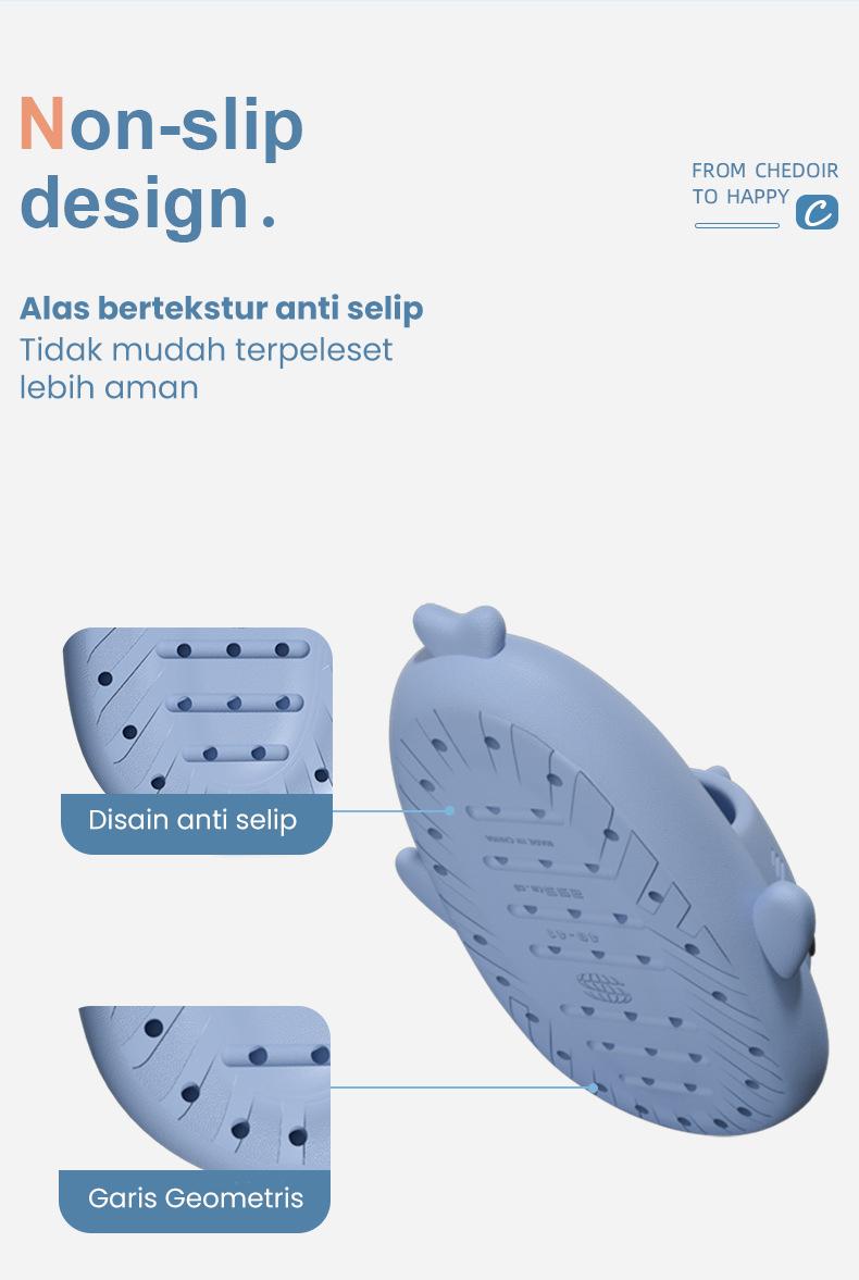 Product Introduction of Starlight Sendal Selop Anak Model Baby Shark Sandal Anak Karakter Hiu Cowok Cewek Unisex Sandal Casual Sandal Cewek Elastic Empuk HSN602 26
