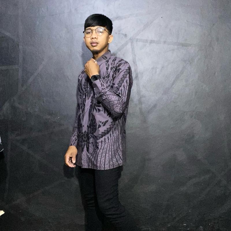 Taro kemeja batik slimfit berlapis furing baju batik pria lengan panjang 4