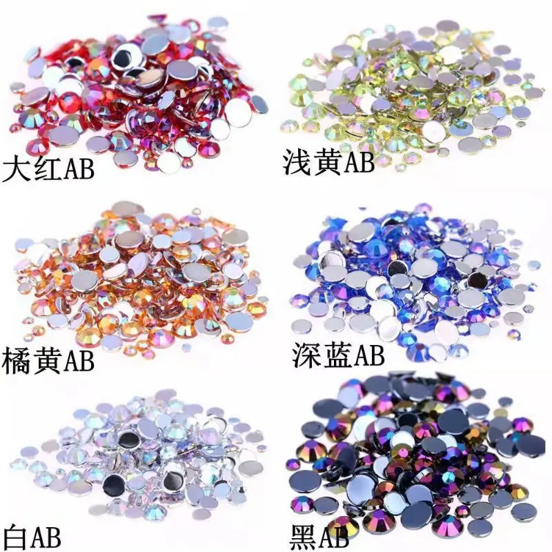 -+ 500pcs Gems henna AB / gemsstone Ab premium 3mm 4mm / gems henna 3mm