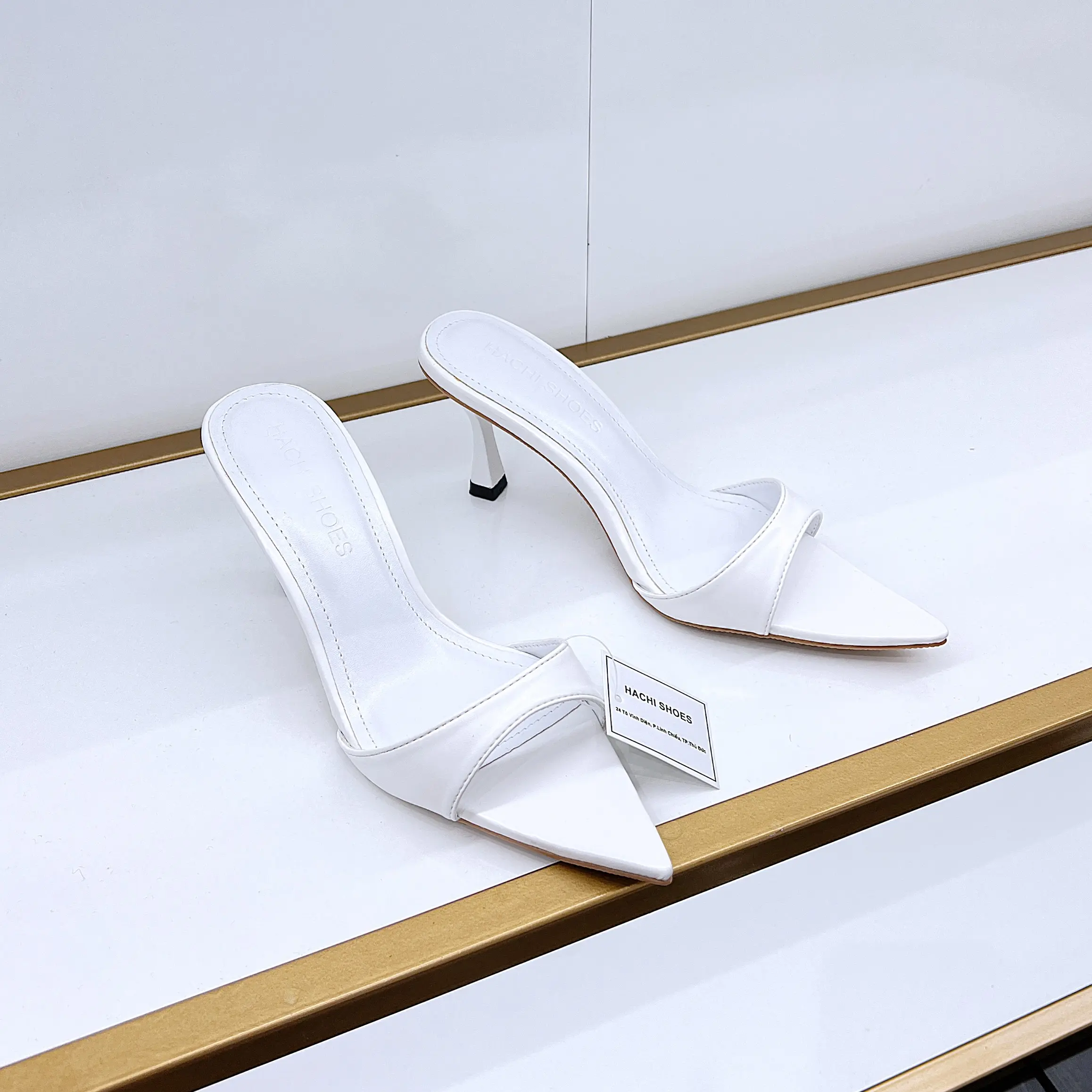 HACHI SHOES C148 GUỐC NỮ MŨI NHỌN GÓT NHỌN CAO 7CM