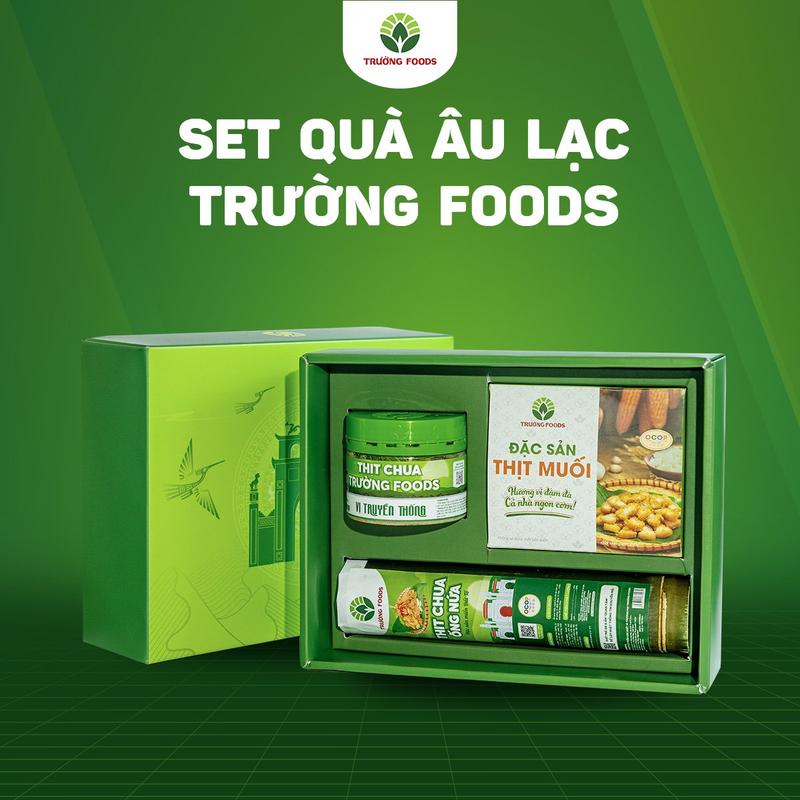 Trường Foods Set Quà Âu Lạc (1 Thịt Chua Ống Nứa, 1 Truyền Thống, 1 Thịt Muối)