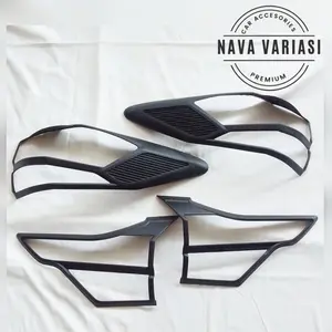 Garnish Cover Lampu Belakang Mobil All New Rush / All New Terios 2018 - 2023 Hitam Premium Car