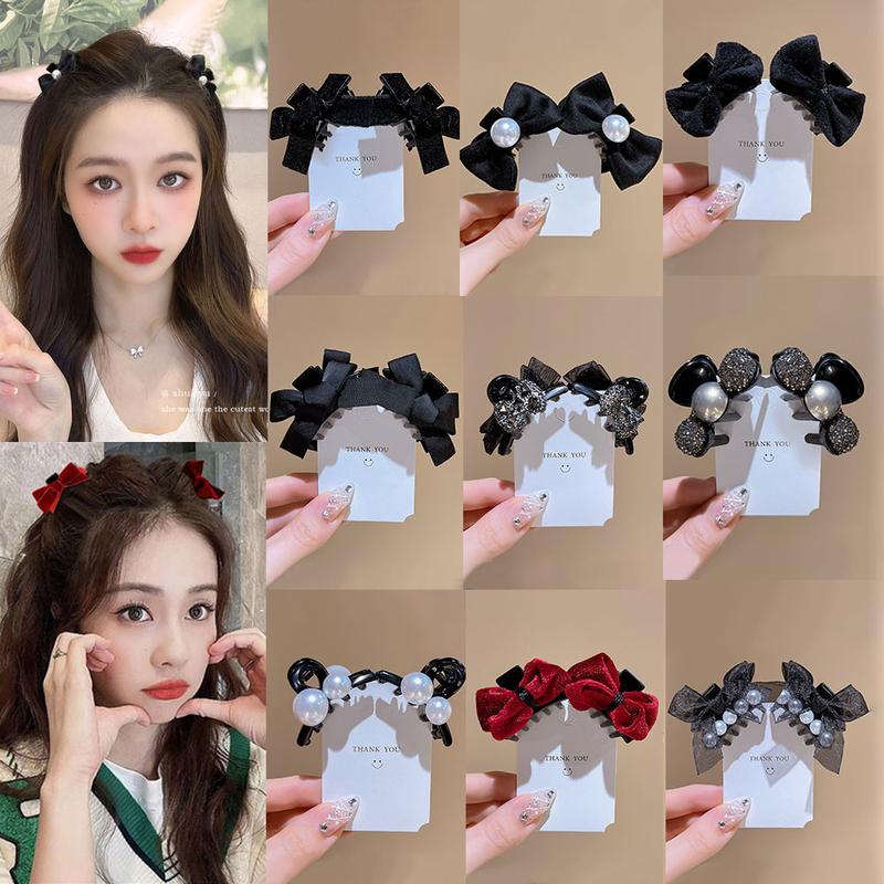 Set Klip Rambut Ikatan bentuk rama-rama Kecil, Indah, 2 Keping ...