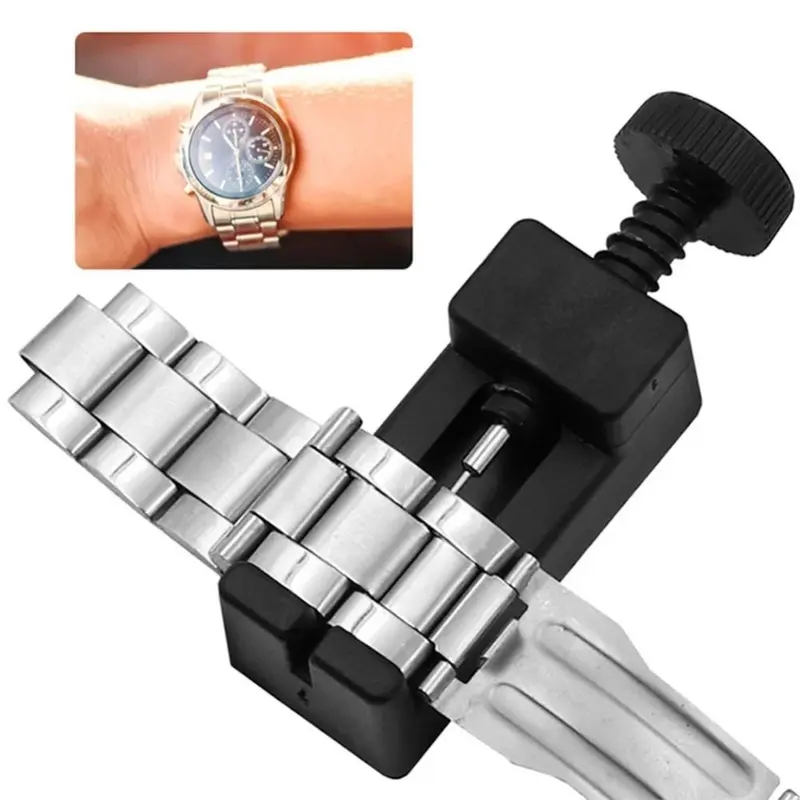 Bộ điều chỉnh Dây Đeo Đồng Đồng Hồ, Cầm Tay, Chất liệu ABS, Kích thước nhỏ, Công cụ phục hồi, Loại bỏ chốt dây chuyền, Thích hợp để sửa chữa dây đeo đồng Đồng Hồ, Thiết bị tách rời, có thể được sử dụng làm vòng đeo tay Dây Đeo Đồng Hồ 0