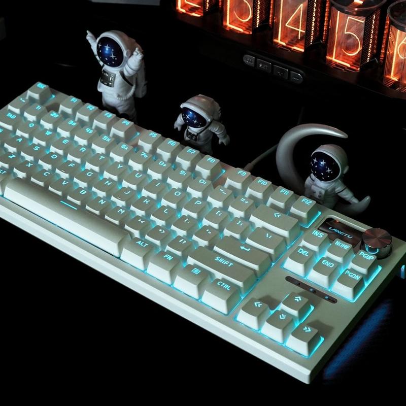 [LIVE]Bàn Phím Cơ LANGTU LT84 1 Mode Kết Nối Led Đơn, Có HOTSWAP, Có Núm Điều Chỉnh