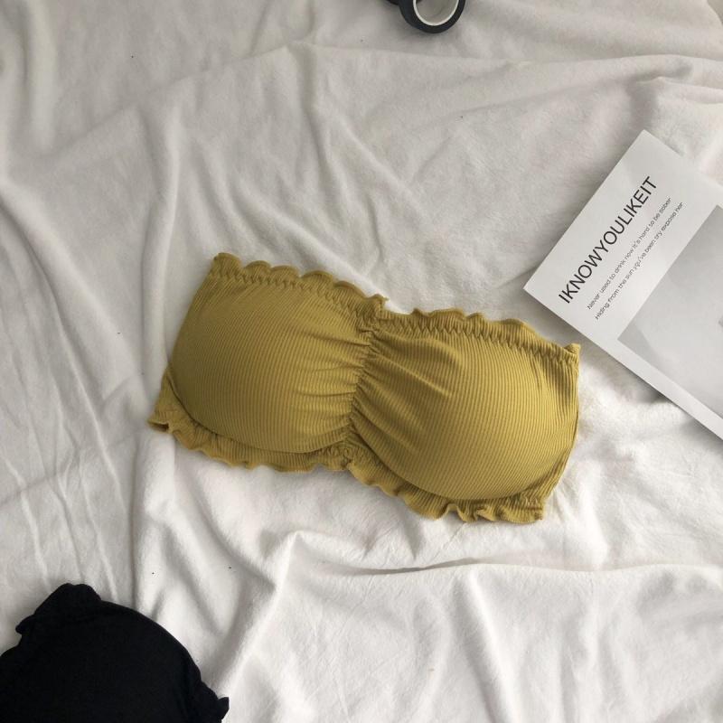 Product Introduction of Beauty Back Invisible Bra Female Strapless Bra Student Style Korean Style Anti-Exposure Tube Top without Steel Ring 11