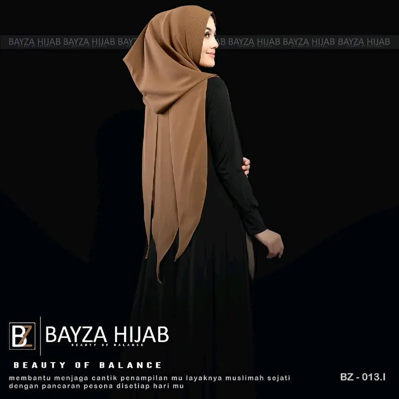 Jilbab Instan Hoodie Soft ped Antem Bz 013 by Bayza hijab Mewah hijab unic Simple 7