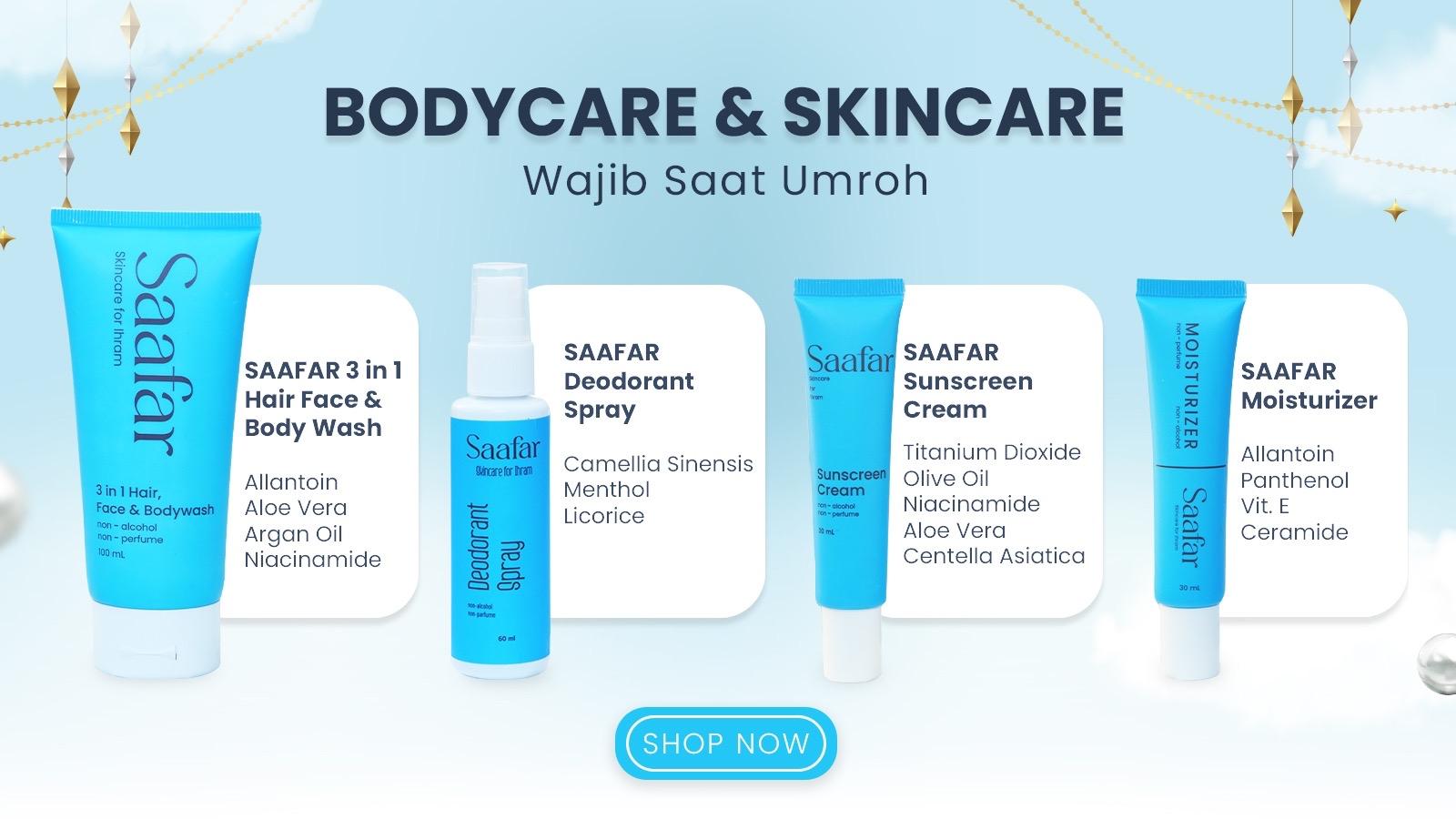 Saafar | Moisturizer | Skicare Haji & Umroh | Tanpa Alkohol dan Parfum
