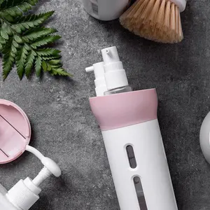 HL0097 Dispenser Sabun Set 4 In 1 Botol Bepergian Tempat Penyimpanan